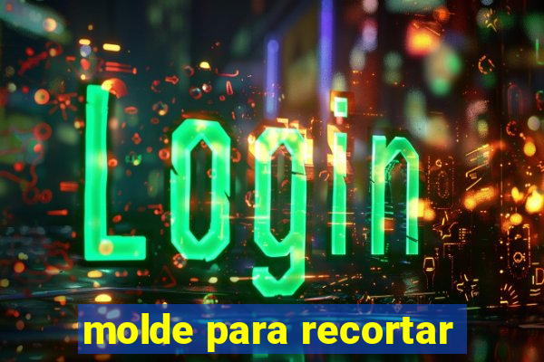 molde para recortar